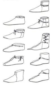 Обувь викингов формы